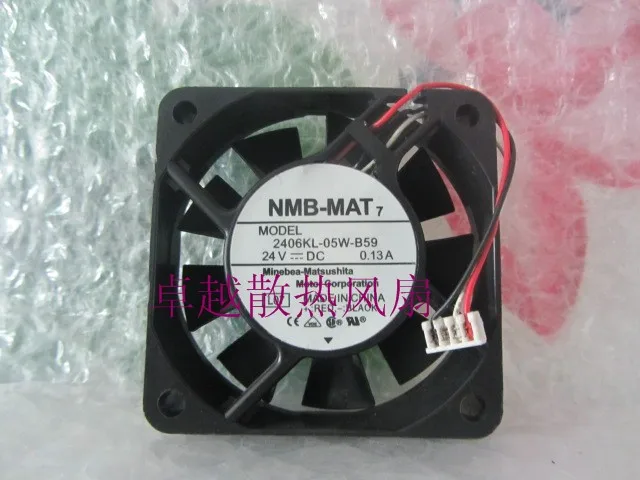 

2406kl-05w-b59 24v 0.13a 60 15mm 3 line original nmb cooling fan
