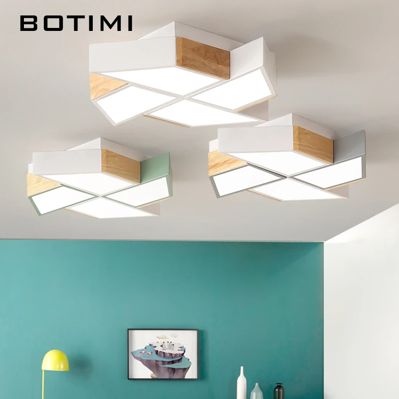 BOTIMI 220V светодиодный потолочный светильник в форме ветряной мельницы для гостиной Lamparas de techo спальня для мальчиков потолочная лампа для комнат Luminare