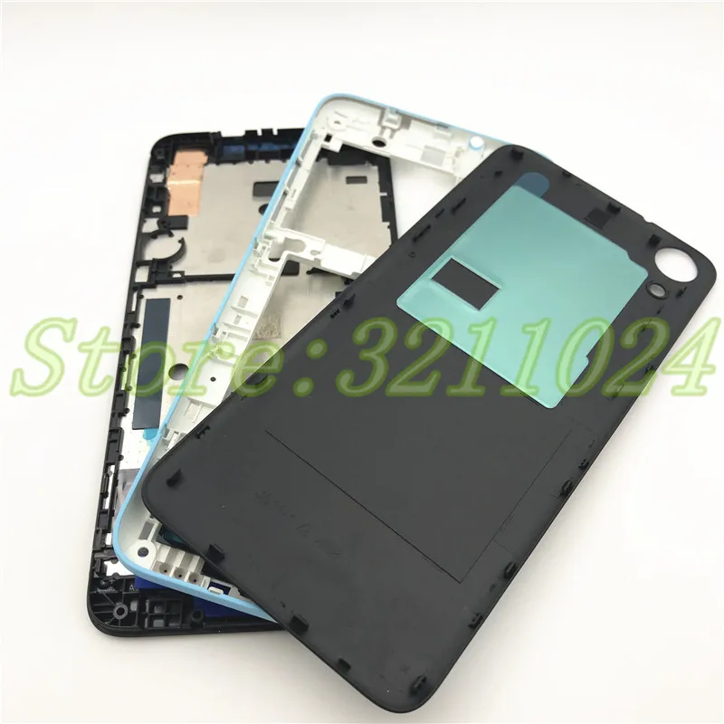 Полный корпус Новая задняя крышка батарейного отсека Замена корпуса для htc Desire 626 D626S передняя рамка Лицевая панель+ крышка батарейного отсека+ логотип