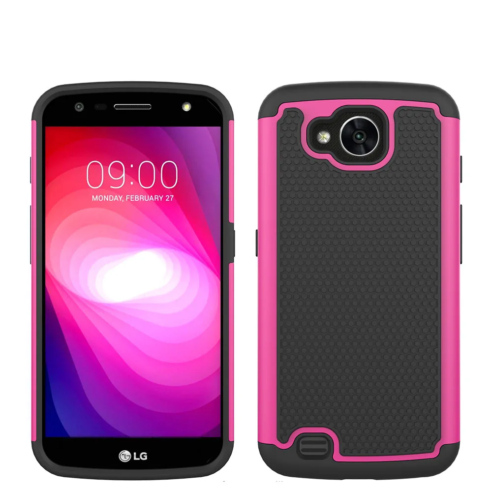 Чехол для LG X Venture V9/X Calibur двухслойный Гибридный чехол из жесткого поликарбоната и