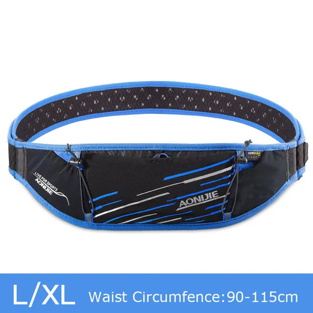 LXL blue AONIJIE Тонкий чехол на пояс Фанни гидратации пакет держатель для бутылки с водой для дорожная сумка для телефона, Marathon, тренировок в спортивном зале Фитнес W952 - Цвет: LXL blue