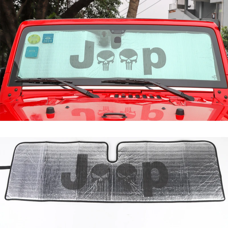 Автомобильный солнцезащитный козырек для лобового стекла HYZHAUTO Jeep Wrangler TJ JK JL 1997-2018