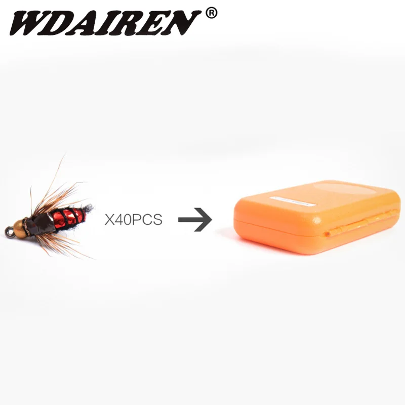 40 шт./кор. рыболовные приманки Масло fly насекомых различных Стиль лосося летающая