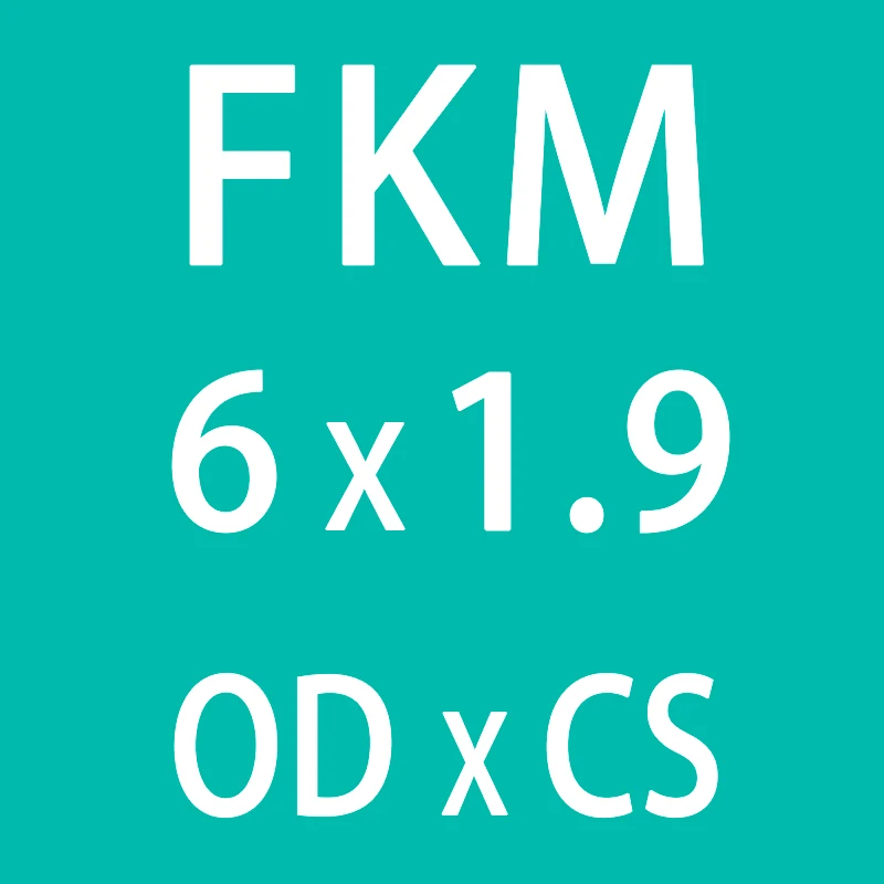 10 шт./лот резиновое кольцо зеленый FKM уплотнительное кольцо уплотнения 1,9 мм Толщина диаметр 5/6/7/8/9/10/11/12/13/14 мм уплотнительное кольцо уплотнение масла прокладка топлива шайба - Цвет: OD6mm