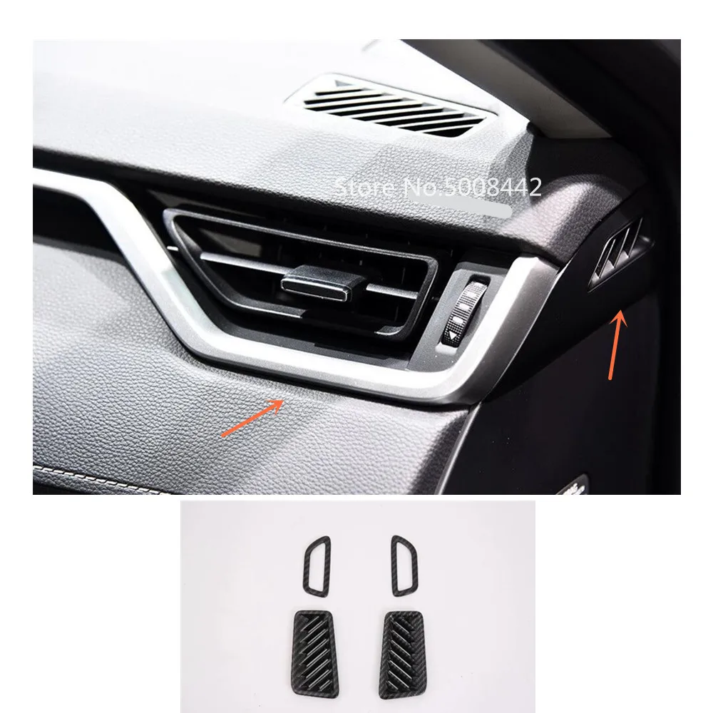 

Автомобильный Стайлинг Vent Outlet Surround Upper + сторона Переключатель кондиционера панель отделка рамка 4 шт для Toyota RAV4 2019 2020 2021