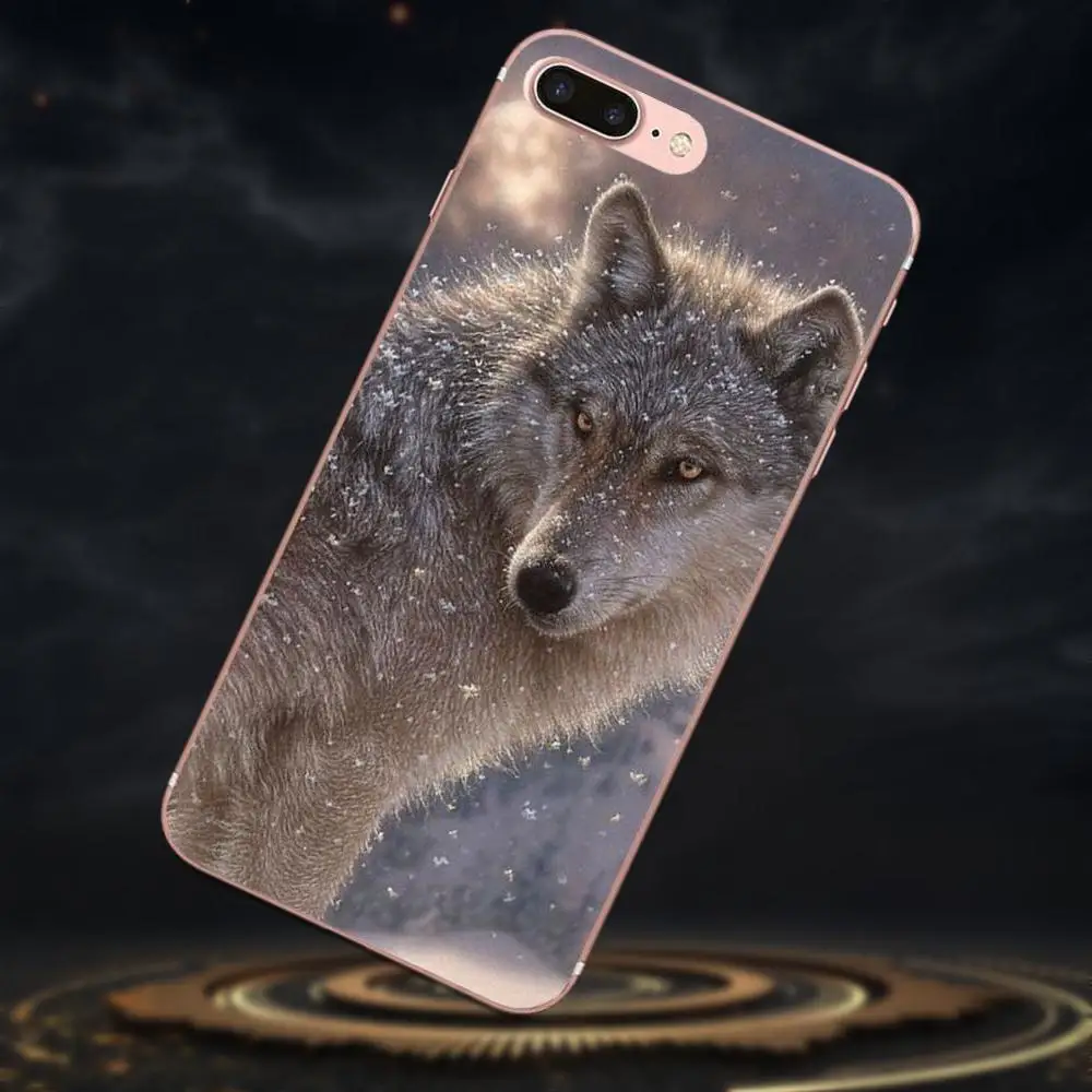 Новый Зимний мягкий модный чехол Wolf для мобильного телефона Galaxy Grand Alpha G850 Core2 Prime S2