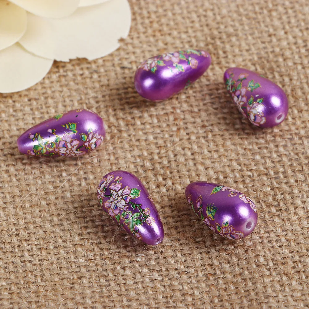 DoreenBeads акриловая живопись винтажные японские разделительные бусины Tensha капля