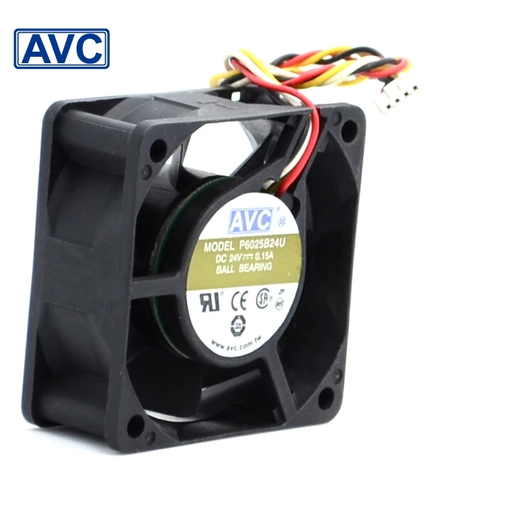 AVC New and Original P6025B24U 6025 6CM 60mm 24V 0.15A fan dual ball printers cooling 60*60*25mm | Компьютеры и офис
