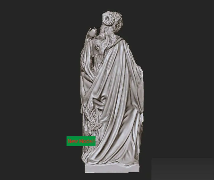 Новая модель 3D для ЧПУ или принтеров в формате STL-западная скульптура Zhu. Джозеф