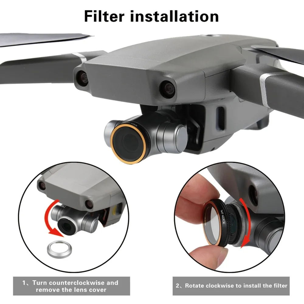 5pcs CPL Filters For DJI Mavic 2 Pro ND4/PL ND8/PL ND16/PL ND32/PL Lens Filter for Zoom/Pro Accessories |