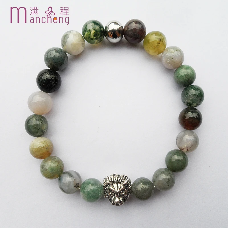 Браслет с бусинами из нержавеющей стали 8 мм 5 А | Украшения и аксессуары