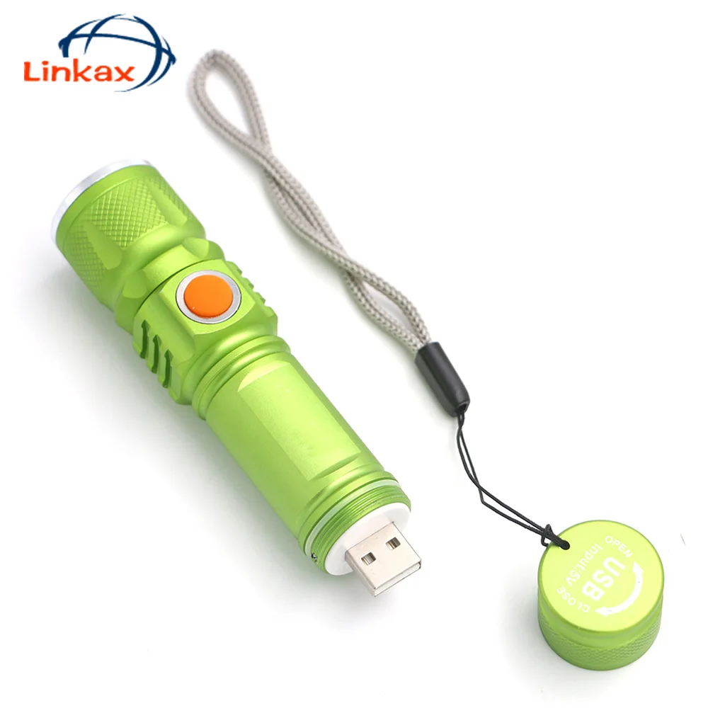 Портативный мини фонарик XM L T6 светодиодный USB 2 в 1 Точечный светильник фонарь
