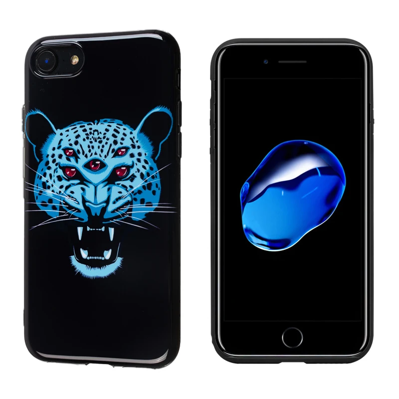 Luxury Brand Glossy IMD Soft Silicone Case for iPhone X XS Max XR 7 8 Plus 6 6S Cute Anime elegant Leopard Grace Fine stylish |