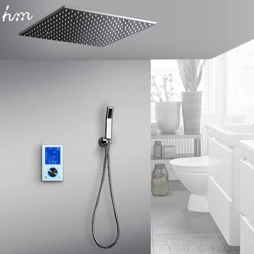 hm Набор для душа LED Термостатическая система SPA Spray Rain Mode Интеллектуальный