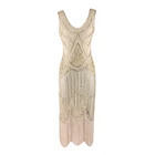 Женское платье-клеш с бахромой, Коктейльные Вечерние платья с блестками, размеры XS XXL, 20s, Gatsby