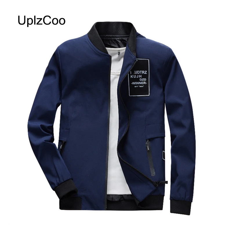 UplzCoo 2019 Spring Autumn New Men's Jacket Thin Section Youth Fashion Korean Slim Casual Hip Hop Bomber FM118 | Мужская одежда