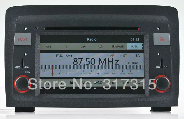 Головное устройство Автомобильный dvd плеер для Fiat Idea/Lancia Musa с GPS навигацией радио