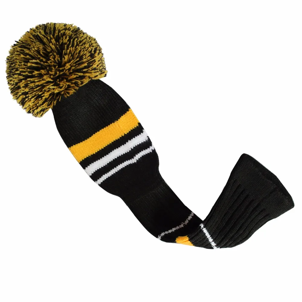 Головной убор Hornets color Knit Golf, набор из 3 предметов для водителя(460cc), фарватера, гибрид. Креативный чехол для гольф-клуба