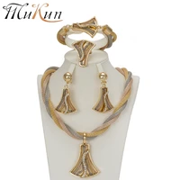 mukun jewelry sets vintage african beads jewelry set for women fashion luxury bridal turkish wedding dubai gold color jewelry