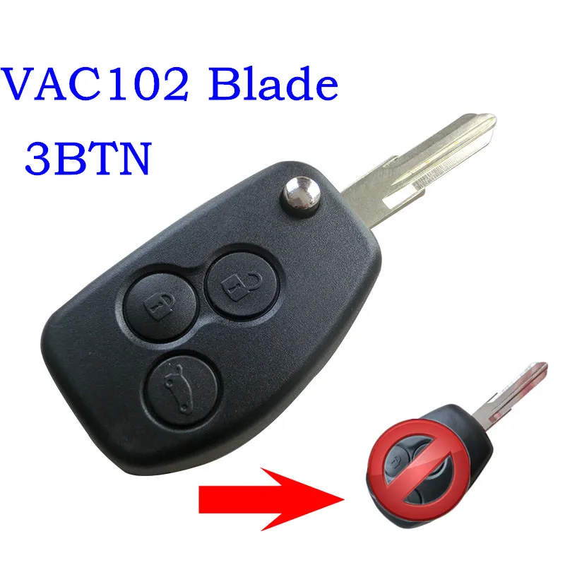Модифицированный чехол для ключа Renault Dacia Modus Logan Clio Espace Nissan 2 3 BTN VAC102 | Автомобили и