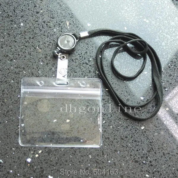 6 комплектов держатель ID карты катушка выдвижной значок шнур YOYO горизонтальный |