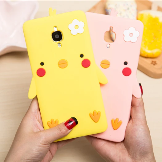 Oneplus 3T Cartoon Case Cute chicken Silicone back phone cover for / 3/ Oneplus3 cases |