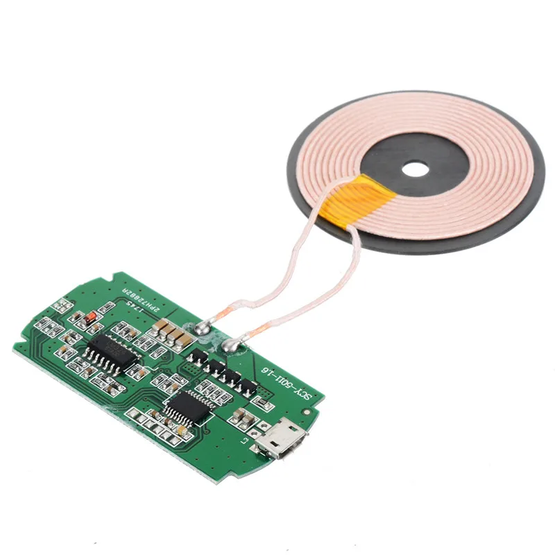Mew Qi DIY модуль беспроводного зарядного устройства передатчик PCBA печатная плата с DIY катушка зарядки 5 Вт Qi стандарт беспроводной зарядки