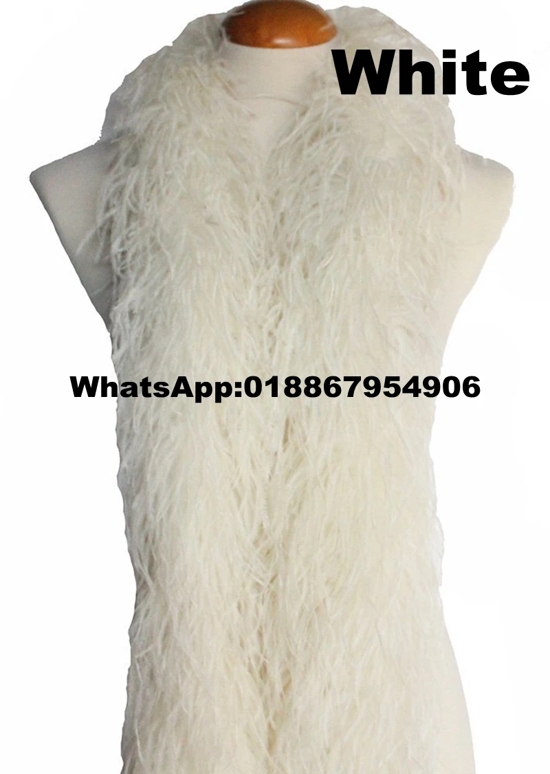 8 слоев толщиной фиолетового цвета окрашенное страусиное перо боа 5 шт./лот