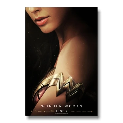 Тёмно-синий Wonder Woman Супергерои плакат для дома Картина гостиной украшения 32x48 дюймов - Цвет: Тёмно-синий