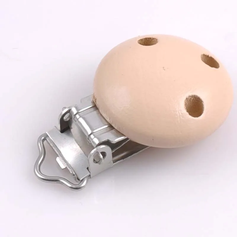 5 шт./лот металлические деревянные зажимы для детской соски однотонные держатели