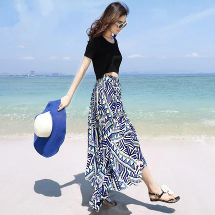 Женское длинное платье макси KMETRAM повседневное пляжное с цветочным принтом