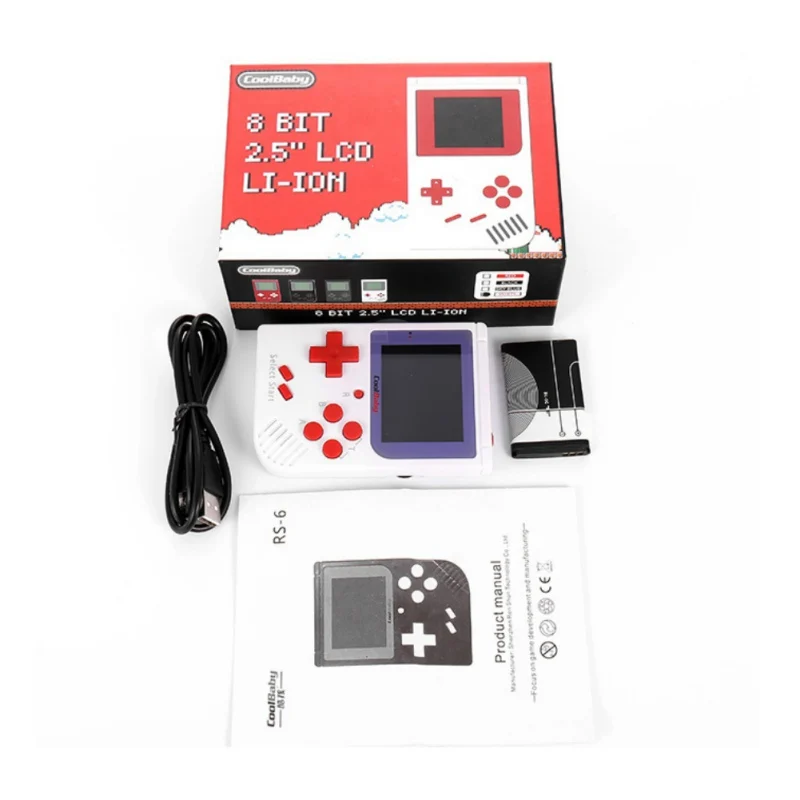Милая карманная портативная игровая консоль с ЖК экраном 2 дюйма 8 бит мини