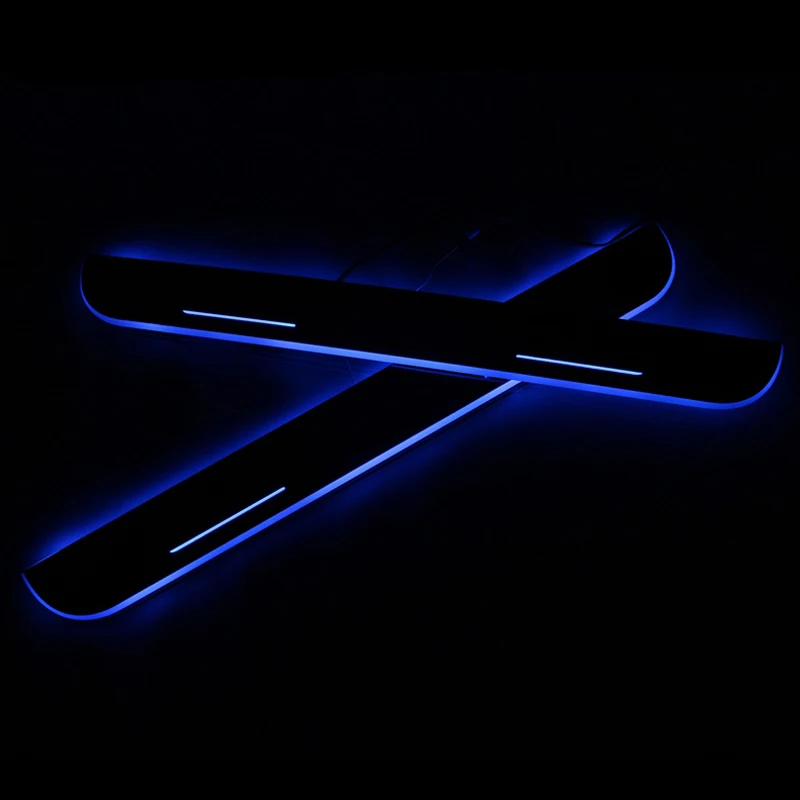 

LED Car Scuff Plate Trim Pedal Door Sill Pathway Moving Welcome Light For Hyundai Accent I25 2015 2016 2017 2018 Waterproof