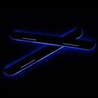 led car scuff plate trim pedal door sill pathway moving welcome light for hyundai accent i25 2015 2016 2017 2018 waterproof