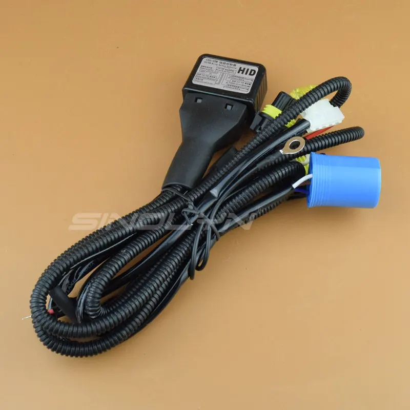 Автомобиля 12V 35 W/55 W H4 9003 HB2 9004 9007 H13 ксеноновые Реле для Биксеноновые линзы прожекторного типа Управление проводки Управление; провод+ предохранитель
