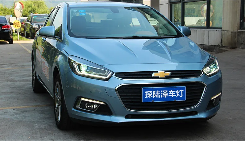 Высококачественный автомобильный Стайлинг корпус передней фары для Chevrolet Cruze 2015LED фары DRL дневные ходовые огни Биксеноновые HID аксессуары