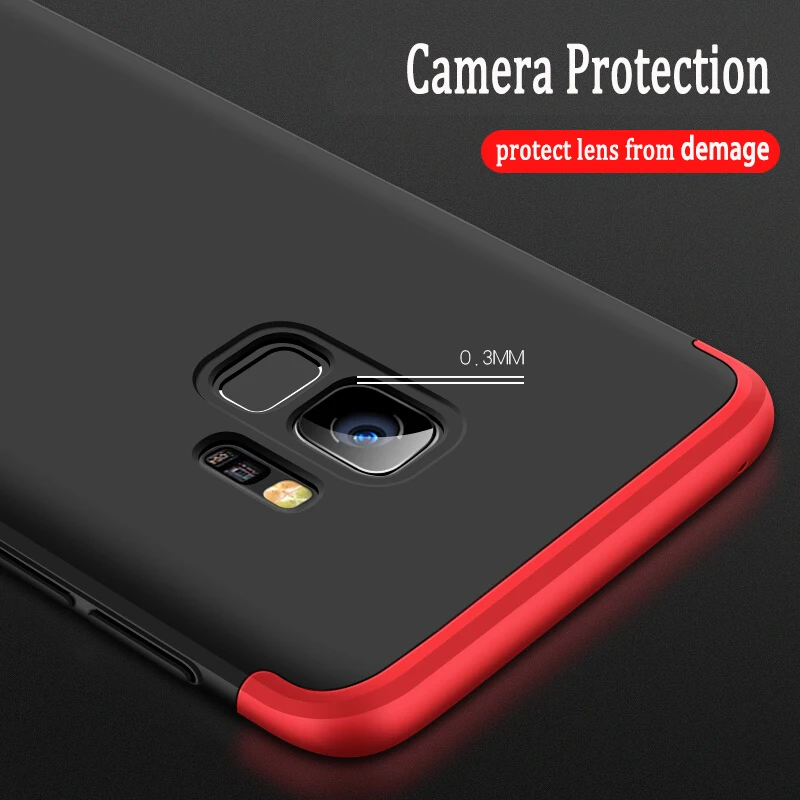 Ударопрочный ультратонкий 360 полная Защита для samsung Galaxy A8S A9 Pro 2018 3 в 1 матовый