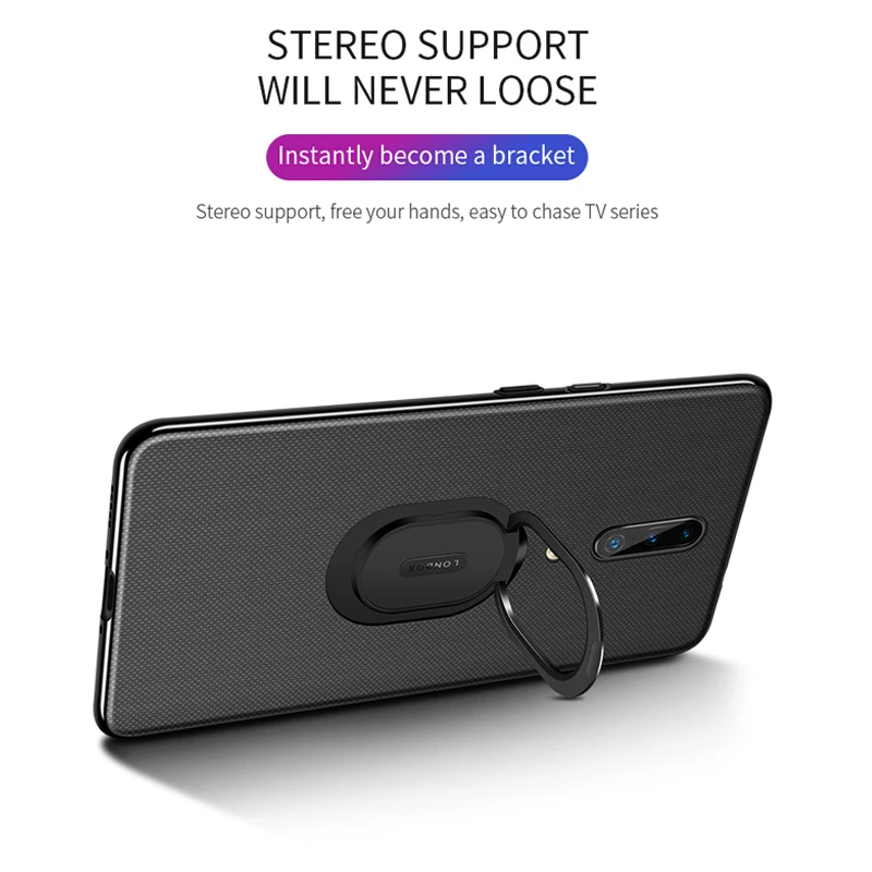 Оригинальный чехол для Oneplus 7 Pro из искусственной кожи с автомобильным магнитным