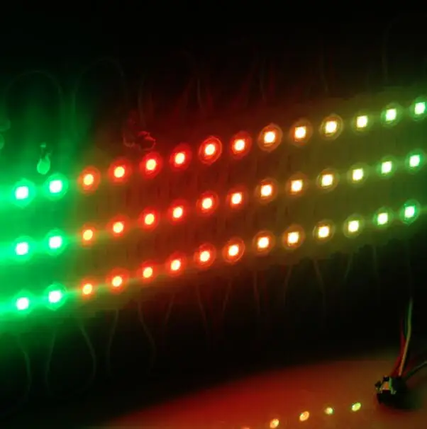 Светодиодный модуль WS 2811 pixel светильник для вывески с объективом SMD 5050 RGB DC12V 3 LED 0 72
