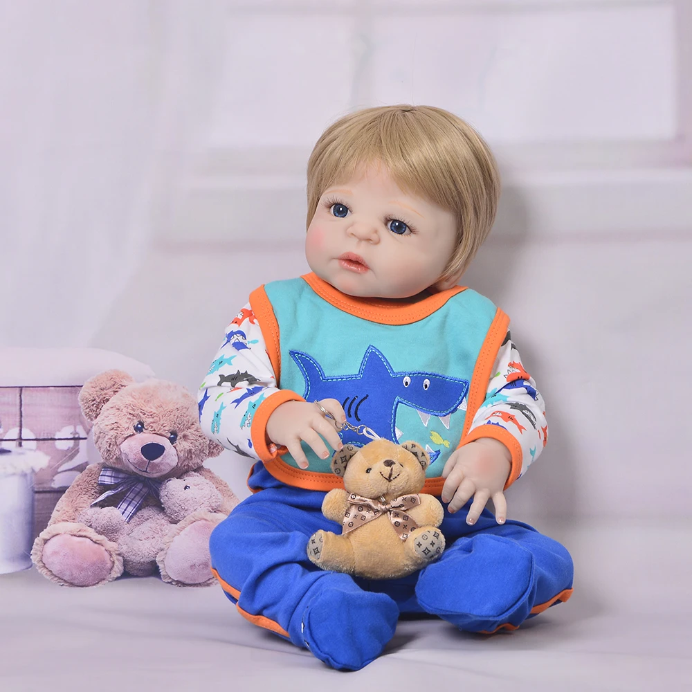 NPK 2" Полное Тело силикон Reborn Baby boy Кукла реборн игрушки купаться играть дома куклы малыш reborn bonecas подарок для ребенка куклы