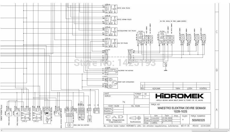 Каталоги запасных частей Hidromek руководство по обслуживанию Схемы проводки