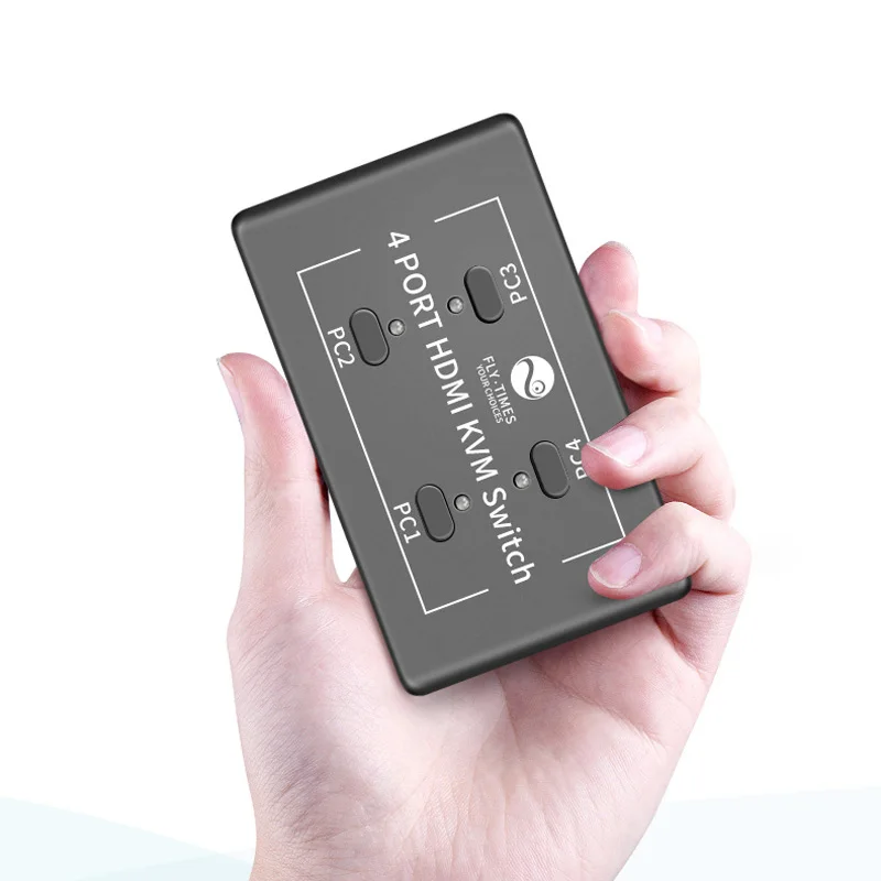 HDMI KVM Switch Switcher HD 4 Input 1 Output Splitter Sharing Devices for Mouse Keyboard Monitor | Электроника