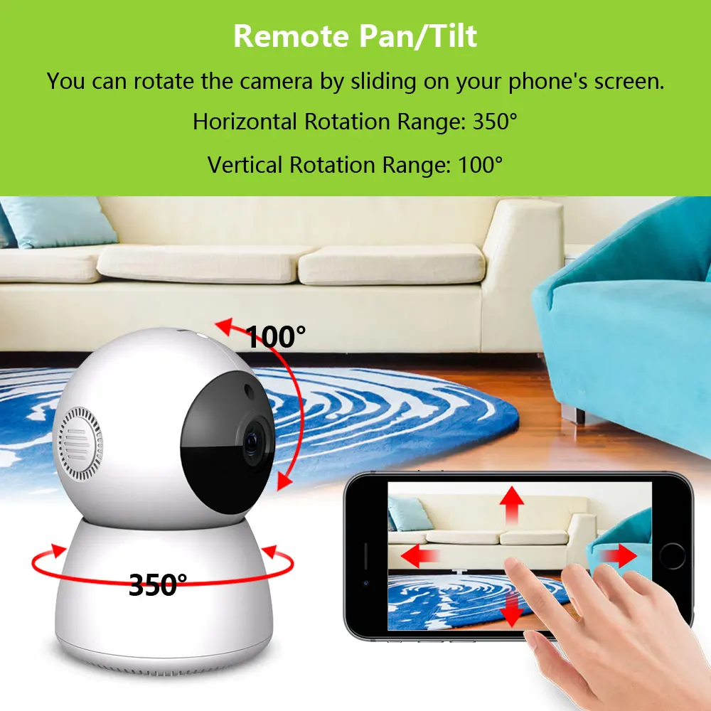 TakTark 1080P Беспроводная HD WiFi ip-камера видеонаблюдения для помещений Wi-Fi радионяня сетевая Няня няня Ночная безопасность мини