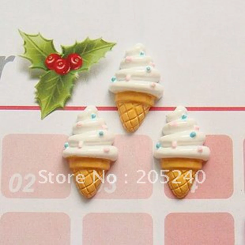 Для рукоделия украшение 20 шт. фотообои из каучука Icecream|icecream phone case|icecream decoricecream case |