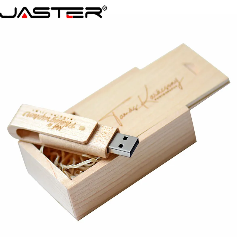 JASTER логотип флэш-накопитель Флэшка из дерева подарок Usb 2,0 4 Гб до 64 ГБ карта реальная емкость диск на ключе(более 10 шт бесплатный логотип
