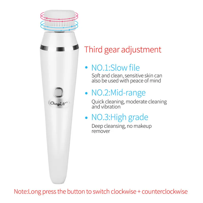 

3 In 1 Electric Facial Cleaning Brush Vibration Face Massager USB Rechargeable Blackhead Removal Deep Clean Face Care Tools P46