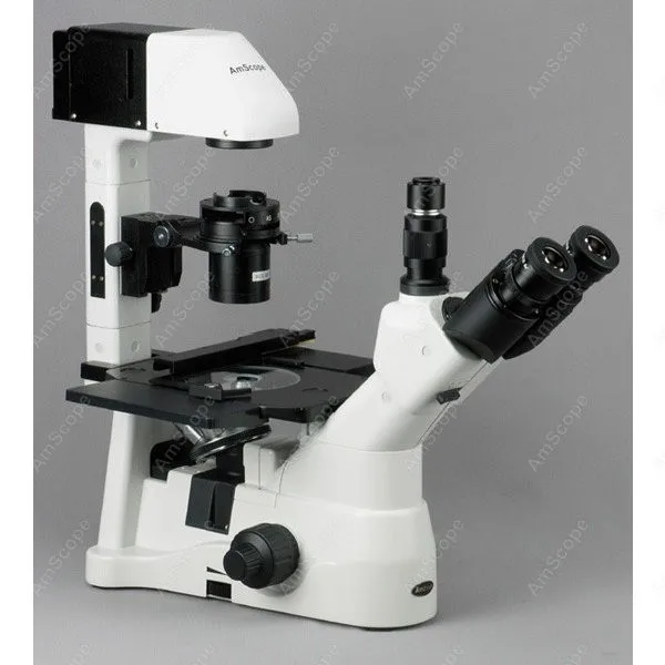 Инвертированный микроскоп Kohler Infinity Plan принадлежности AmScope 40X-1500X с камерой 5 Мп |