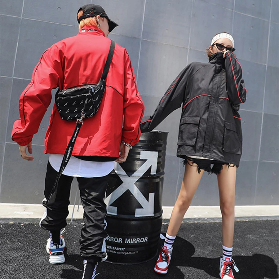 Мужская ветровка Anoraks синяя/желтая куртка в стиле хип хоп 2019|Плащи и тренчи| |
