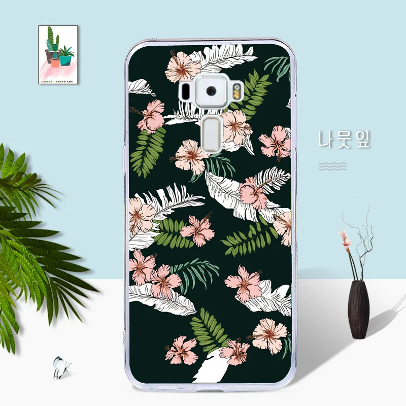 Для Asus ZenFone 3 ZE552KL Дело картина ТПУ Мягкая задняя крышка для Z012D Zenfone ZE ZE552 552 552KL KL