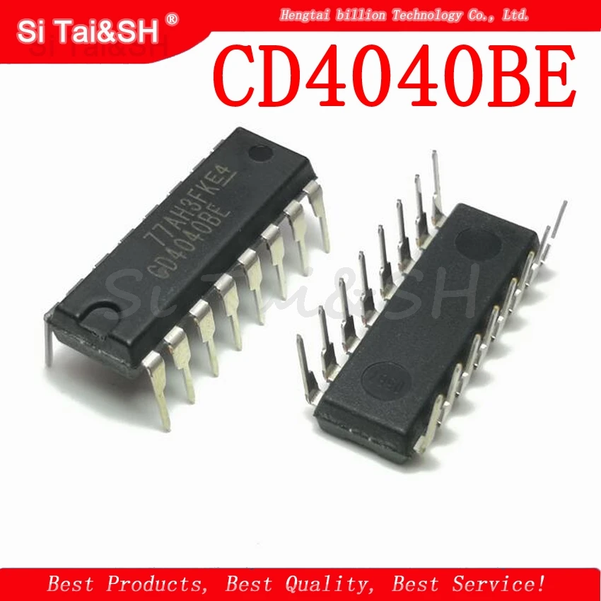 10 шт. CD4040BE DIP16 CD4040 DIP 4040BE 16 Новый и оригинальный IC двоичный счетчик|Интегральные